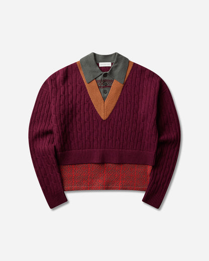 Dries Van Noten Medan 4751 Mksweater Bor Bordeaux Knitwears Sweaters 262-021220-4751 359