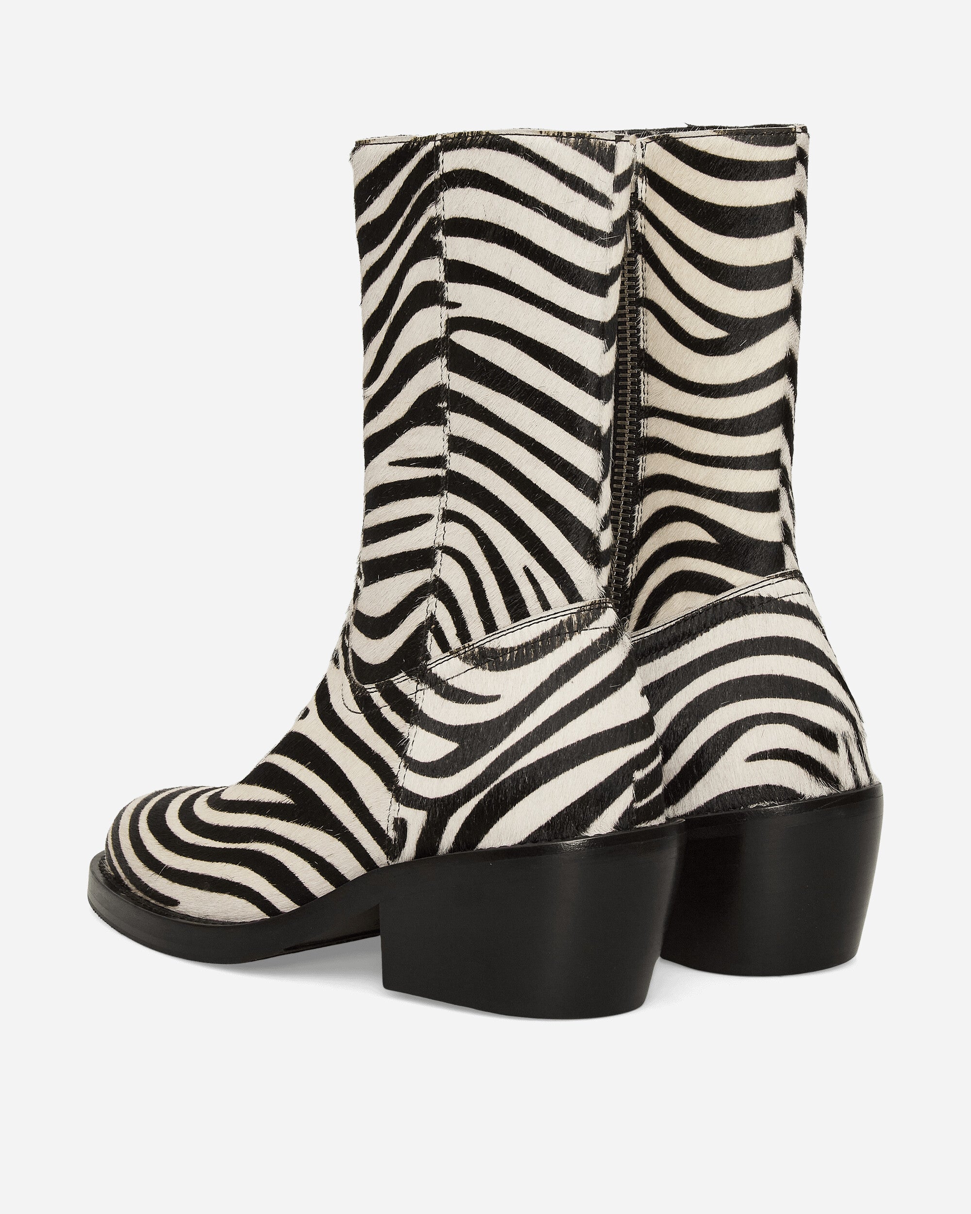 Dries Van Noten Leather Boots Zebra Boots Mid Boot 252-021707-302 900