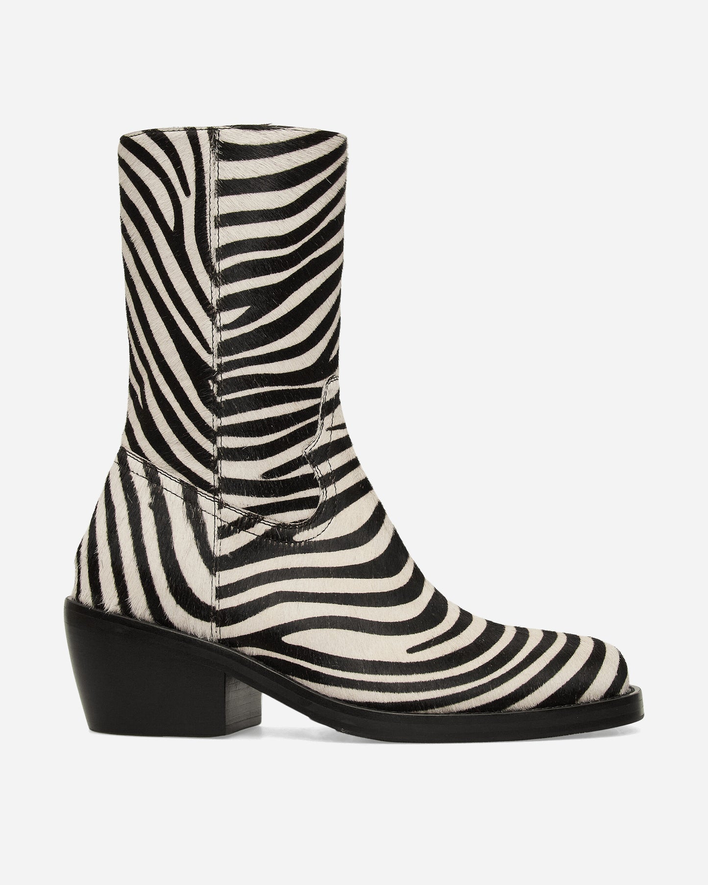 Dries Van Noten Leather Boots Zebra Boots Mid Boot 252-021707-302 900