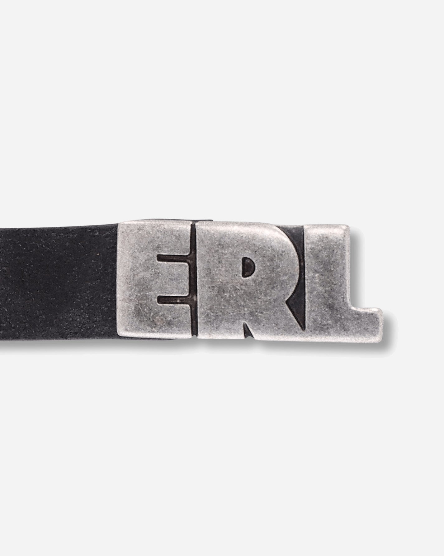 ERL Unisex Erl Suede Skinny Belt Leather Black Belts Belt ERL12K053 3