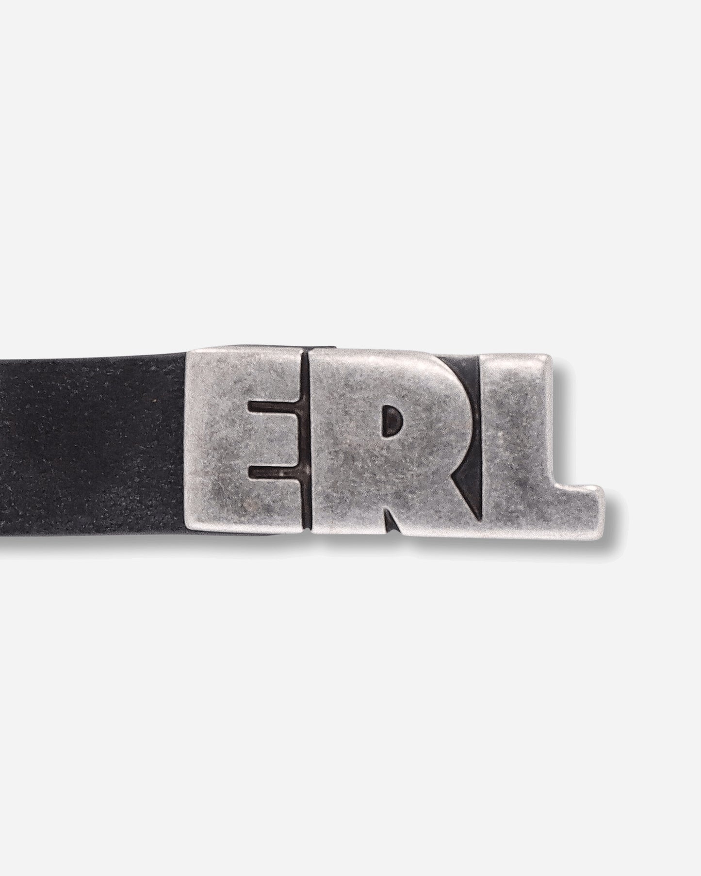 ERL Unisex Erl Suede Skinny Belt Leather Black Belts Belt ERL12K053 3