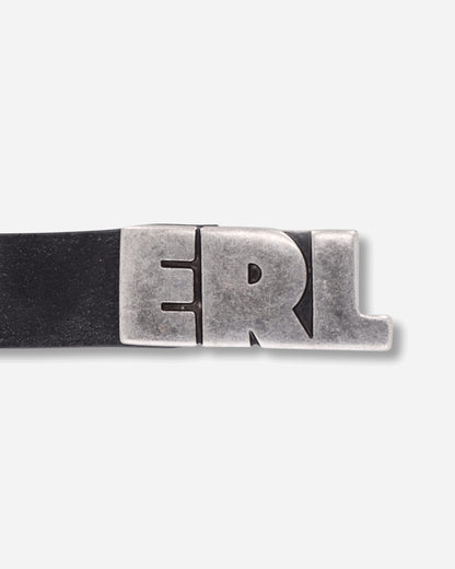 ERL Unisex Erl Suede Skinny Belt Leather Black Belts Belt ERL12K053 3