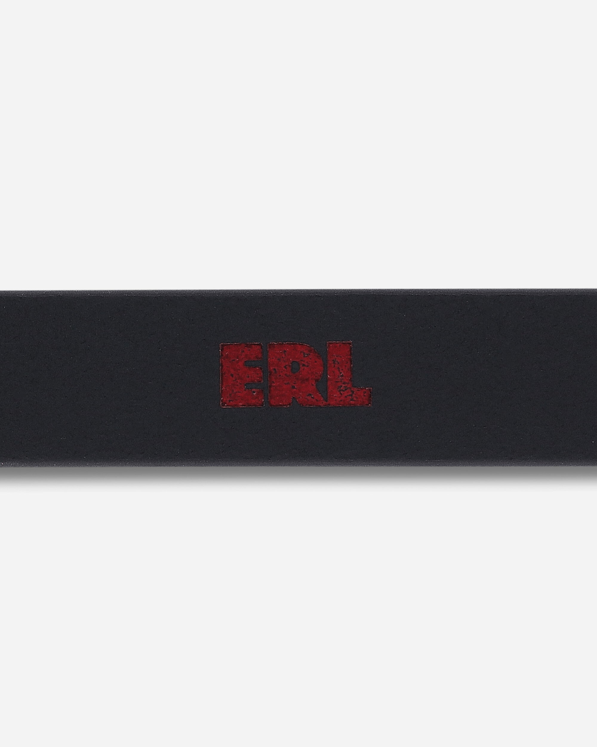 ERL Unisex Erl Suede Skinny Belt Leather Black Belts Belt ERL12K053 3