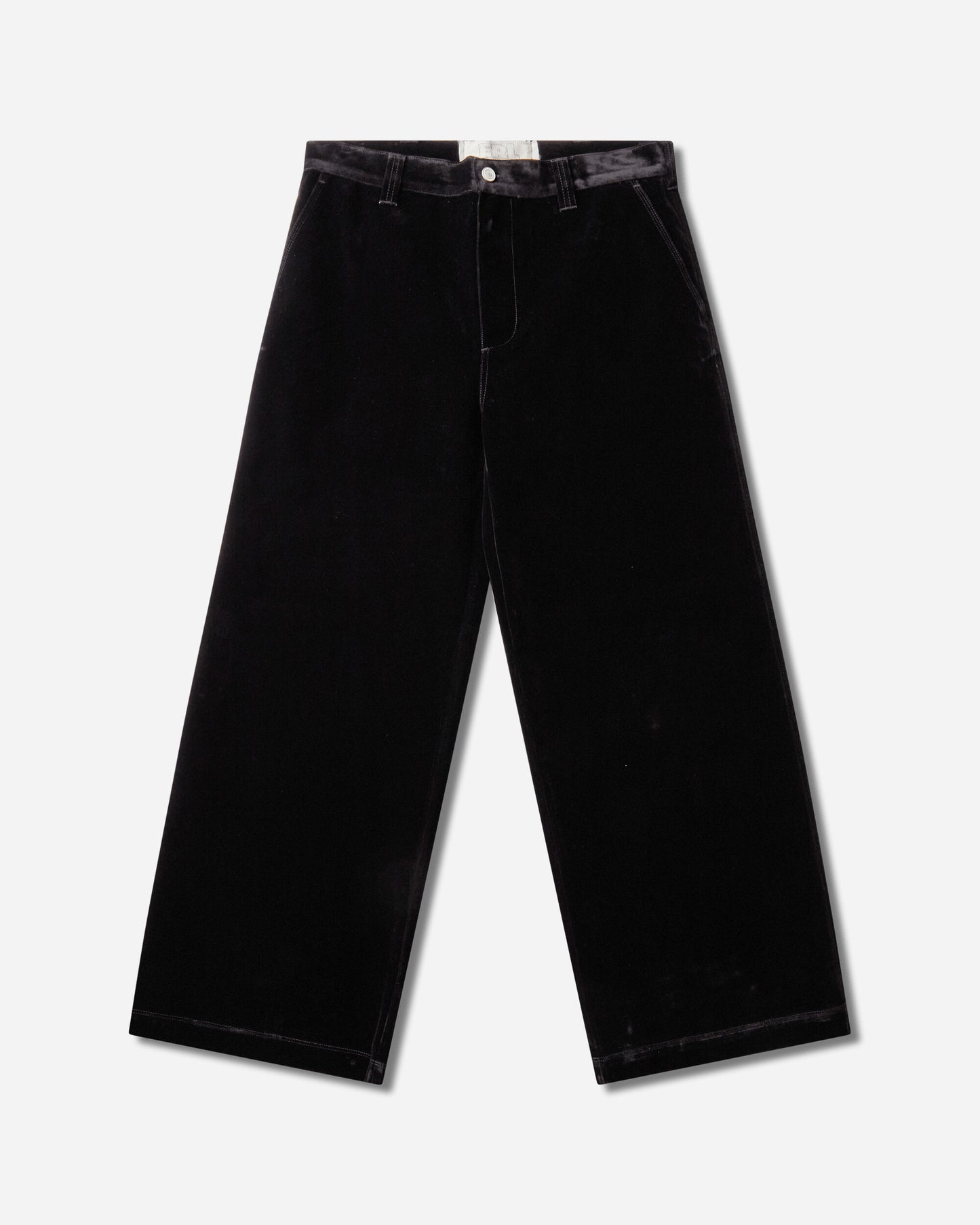 ERL Flocked Denim Chino Pants Woven BLACK Pants Chinos ERL13P016 1