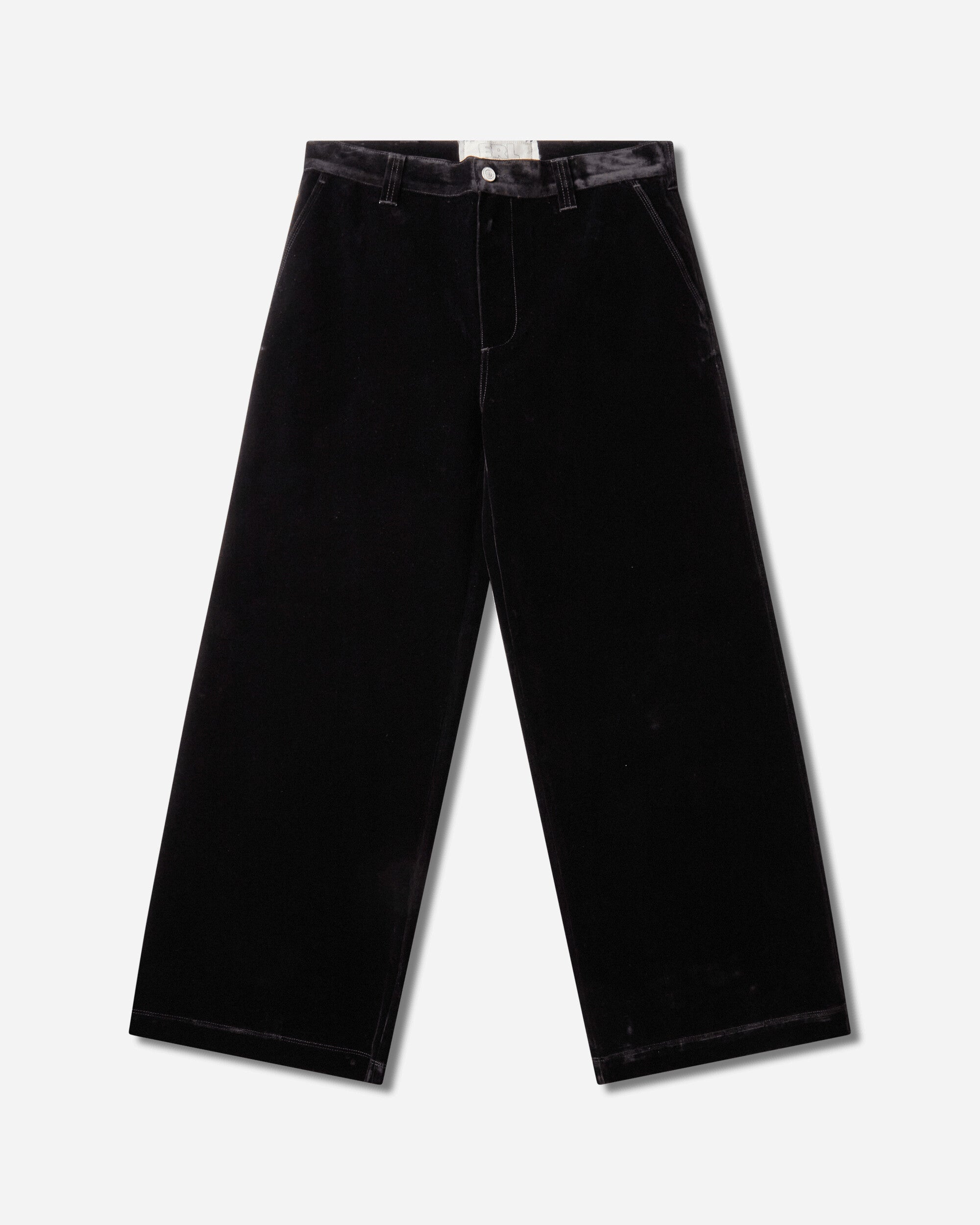 ERL Flocked Denim Chino Pants Woven BLACK Pants Chinos ERL13P016 1