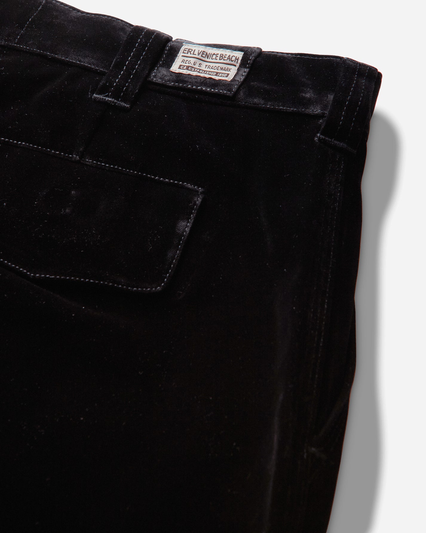 ERL Flocked Denim Chino Pants Woven BLACK Pants Chinos ERL13P016 1