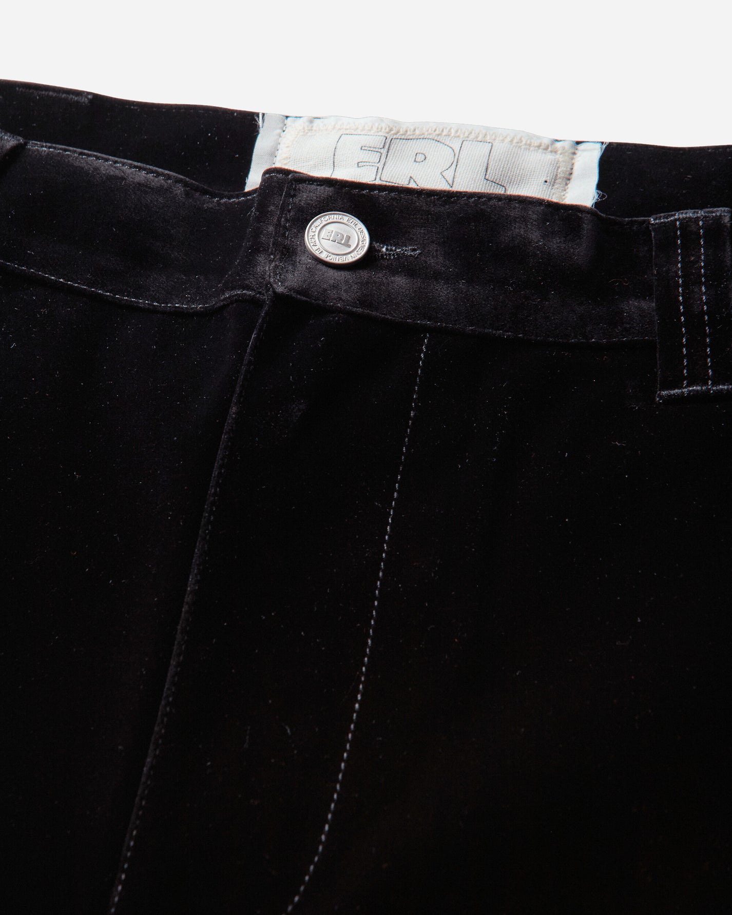 ERL Flocked Denim Chino Pants Woven BLACK Pants Chinos ERL13P016 1