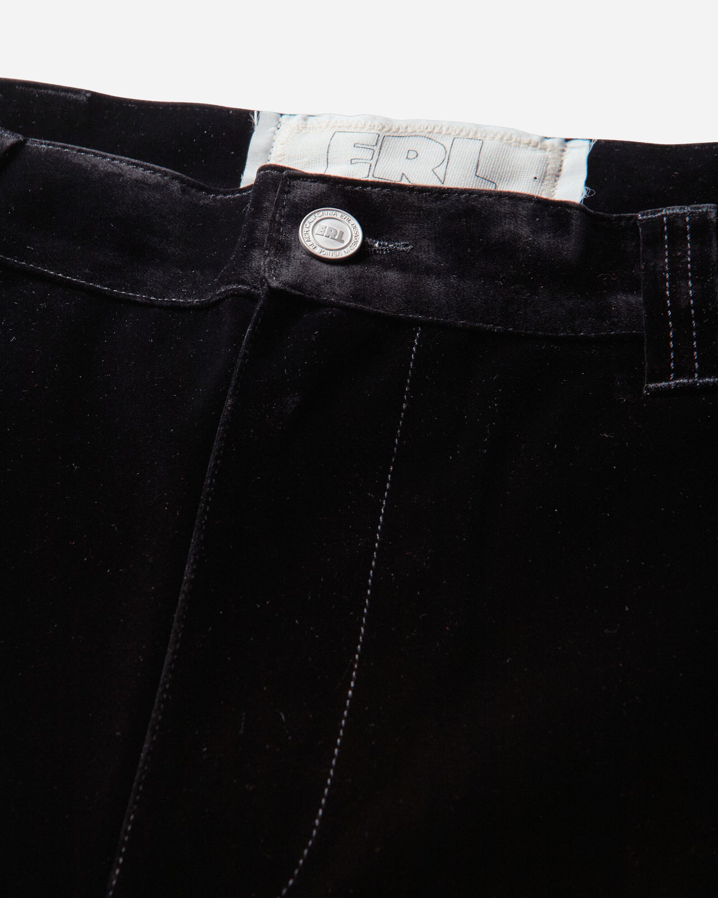 ERL Flocked Denim Chino Pants Woven BLACK Pants Chinos ERL13P016 1