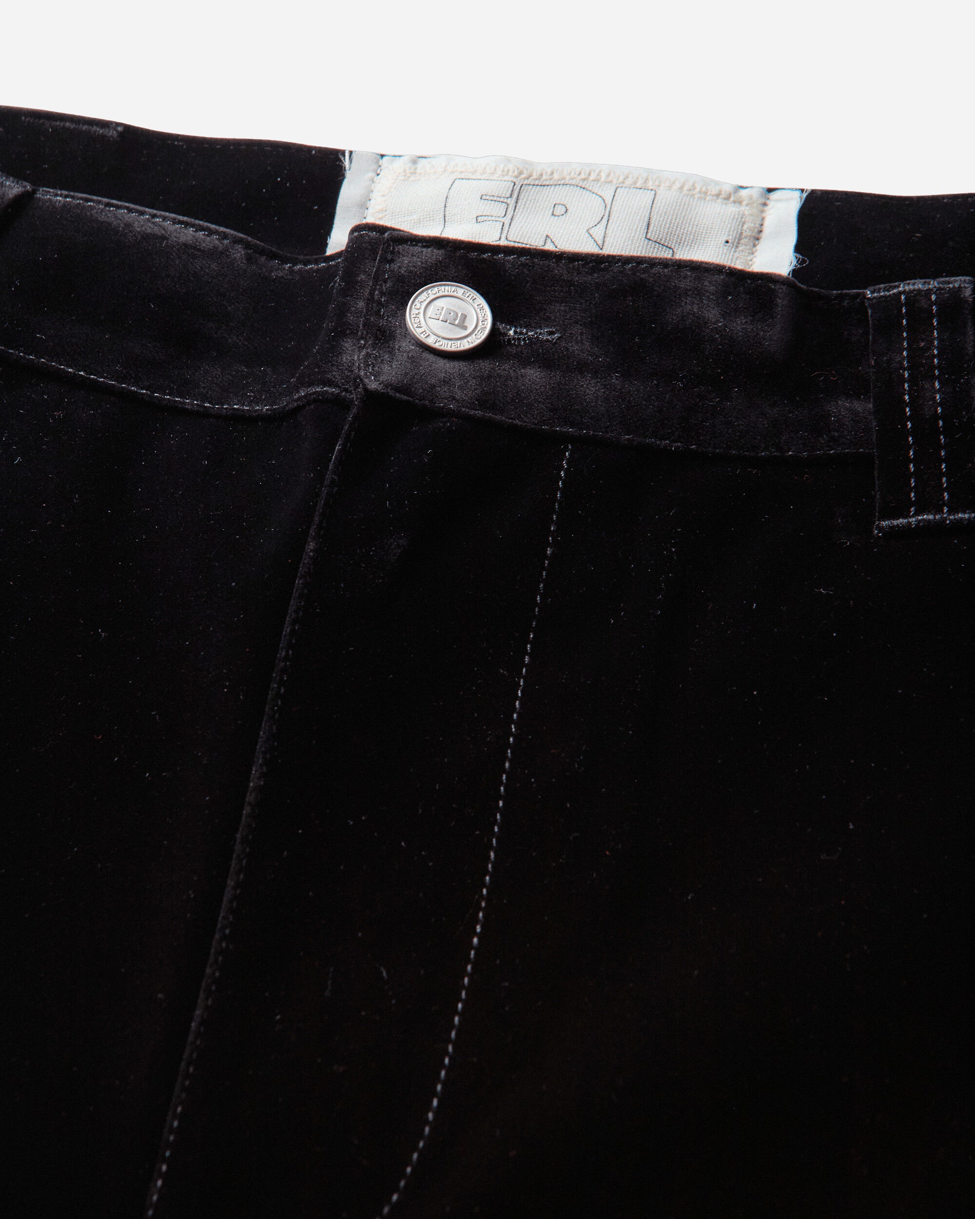 ERL Flocked Denim Chino Pants Woven BLACK Pants Chinos ERL13P016 1