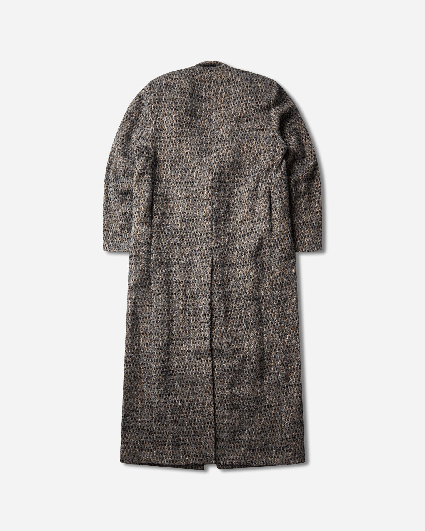 ERL Textured Wool Overcoat Woven GRAY Coats and Jackets Coats ERL13C001 1
