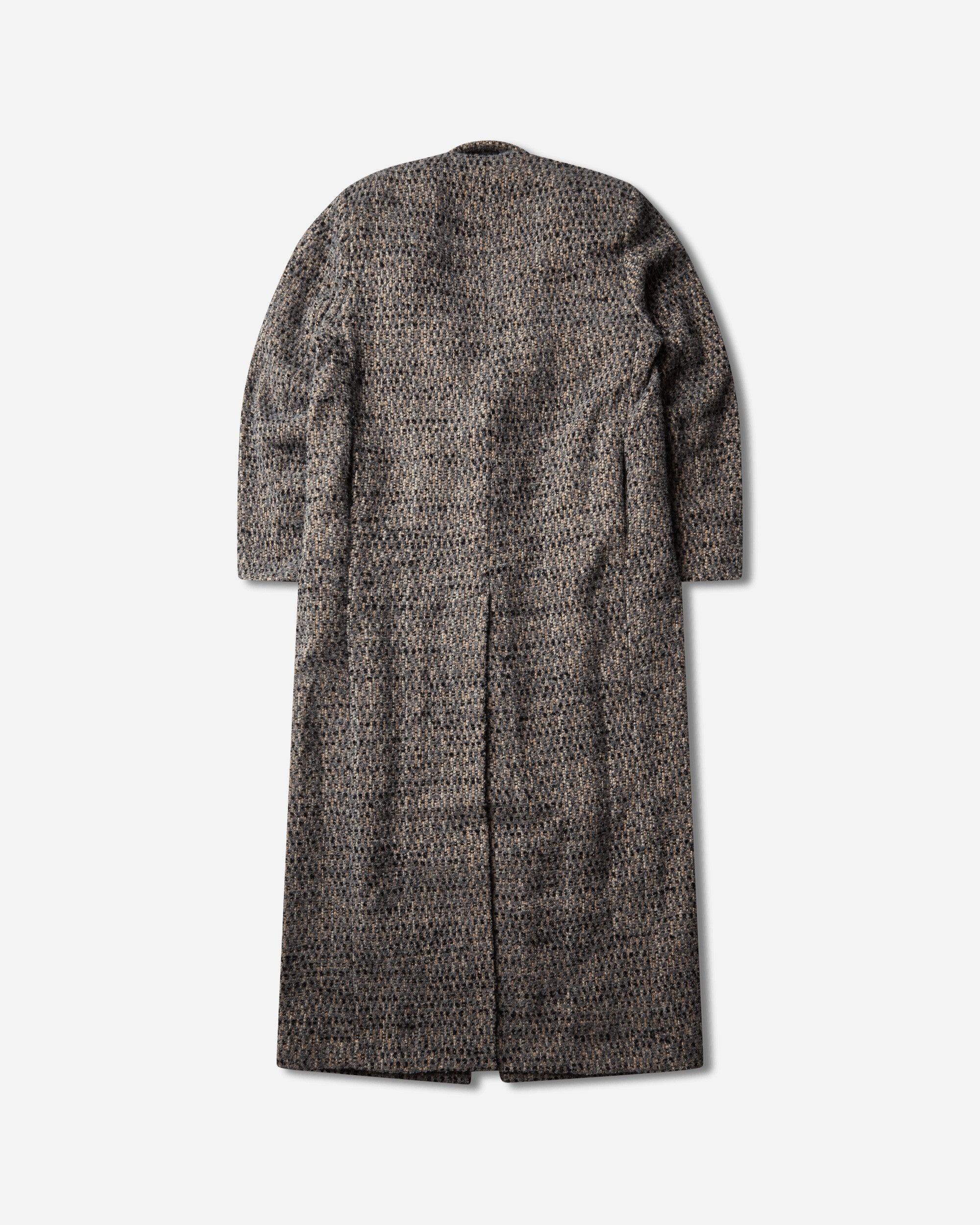 ERL Textured Wool Overcoat Woven GRAY Coats and Jackets Coats ERL13C001 1