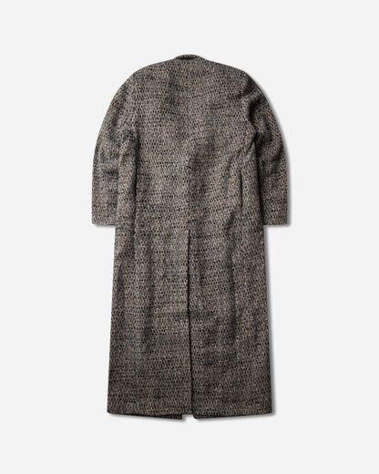 ERL Textured Wool Overcoat Woven GRAY Coats and Jackets Coats ERL13C001 1