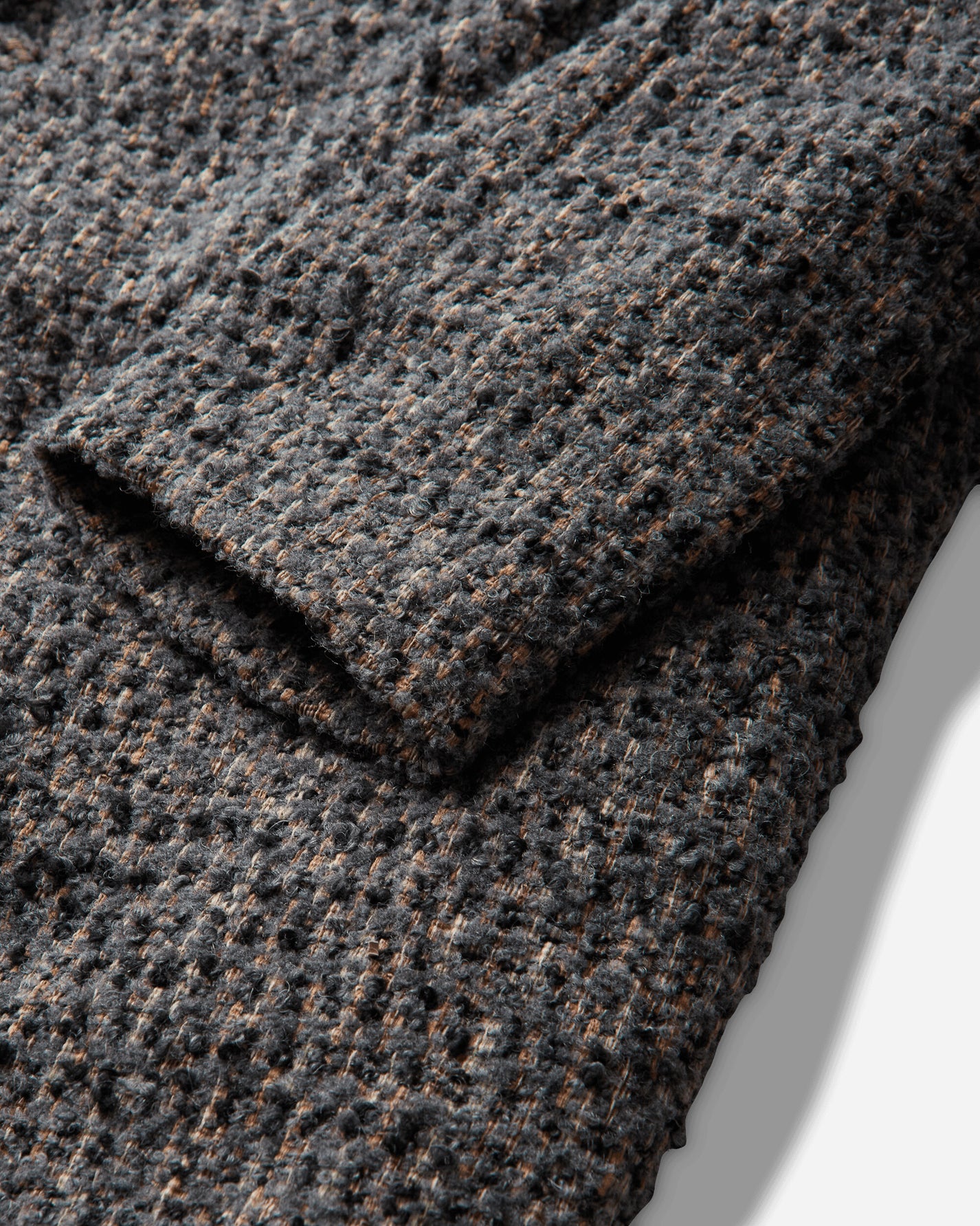 ERL Textured Wool Overcoat Woven GRAY Coats and Jackets Coats ERL13C001 1