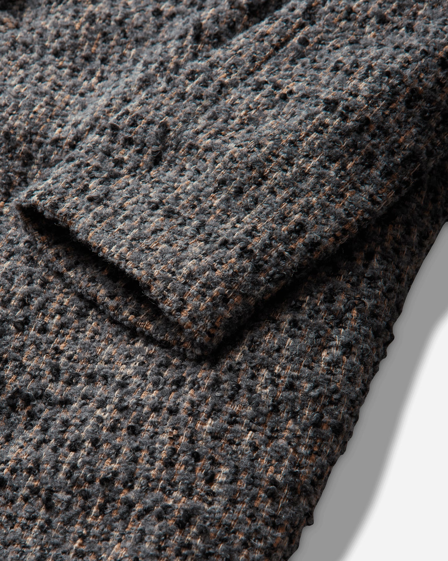 ERL Textured Wool Overcoat Woven GRAY Coats and Jackets Coats ERL13C001 1