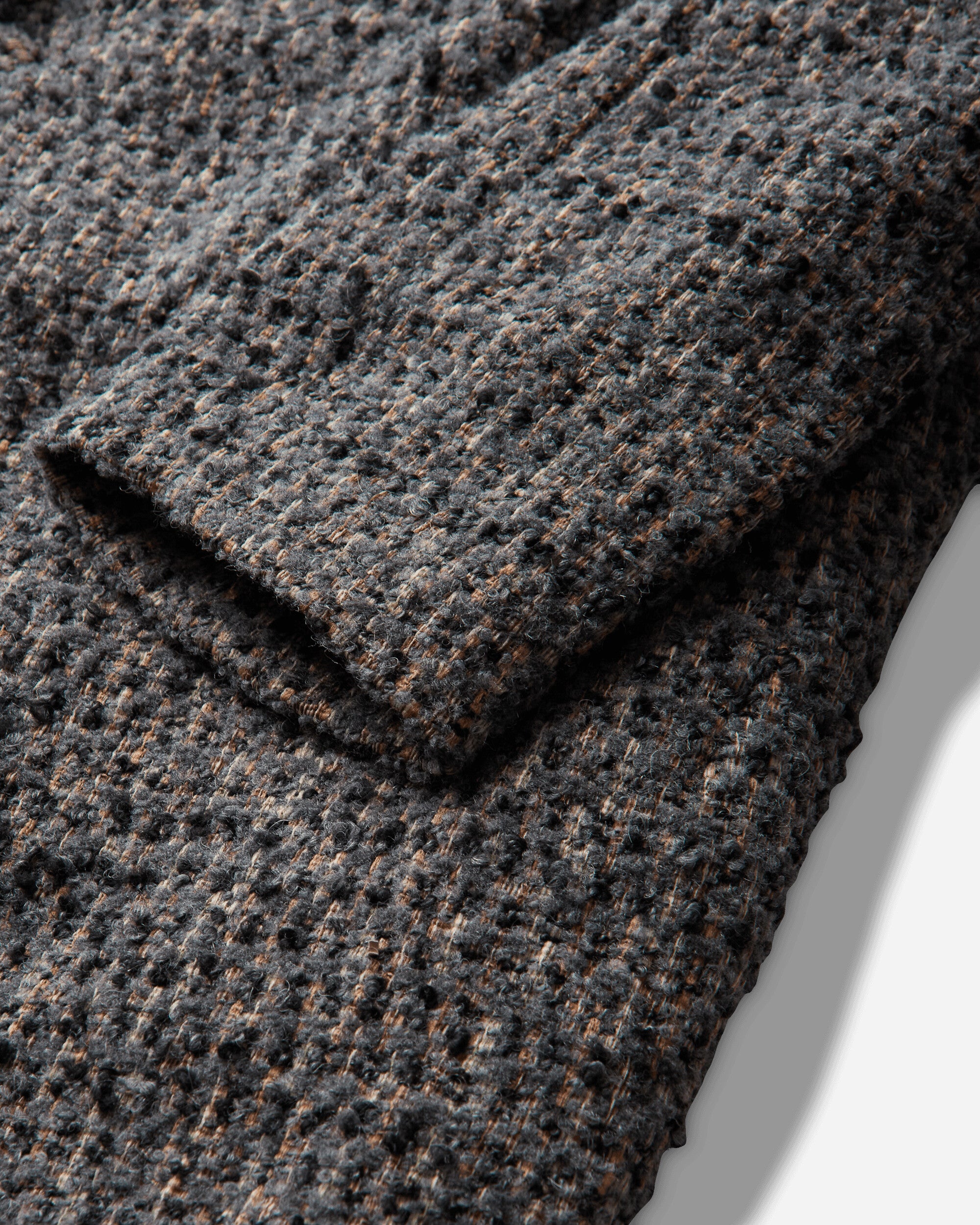 ERL Textured Wool Overcoat Woven GRAY Coats and Jackets Coats ERL13C001 1