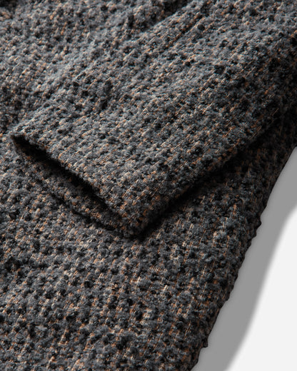 ERL Textured Wool Overcoat Woven GRAY Coats and Jackets Coats ERL13C001 1