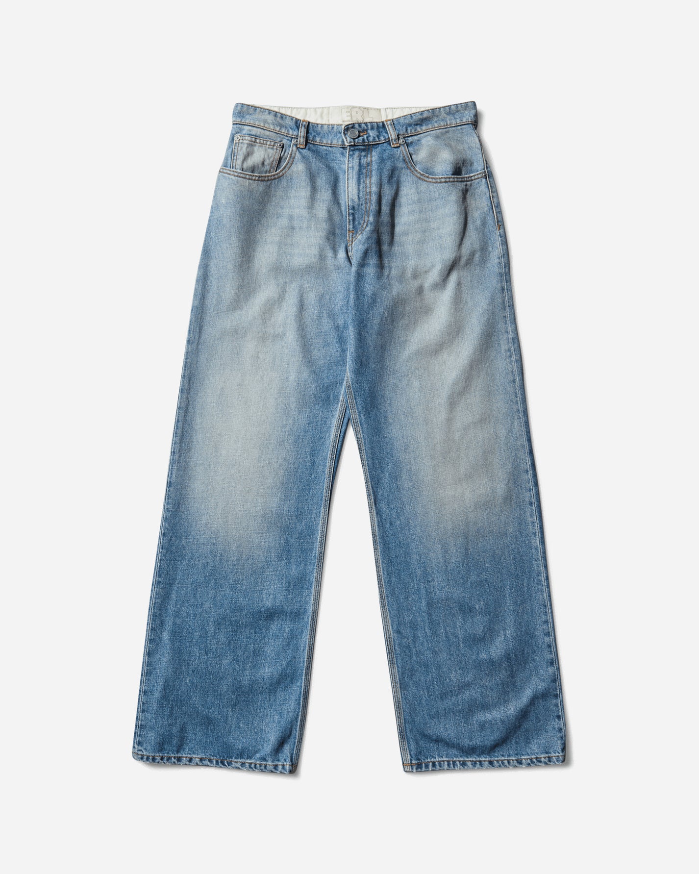 ERL Unisex Breakwater Wash Denim Jeans Woven Couleur 1 Pants Denim ERL11P003 1