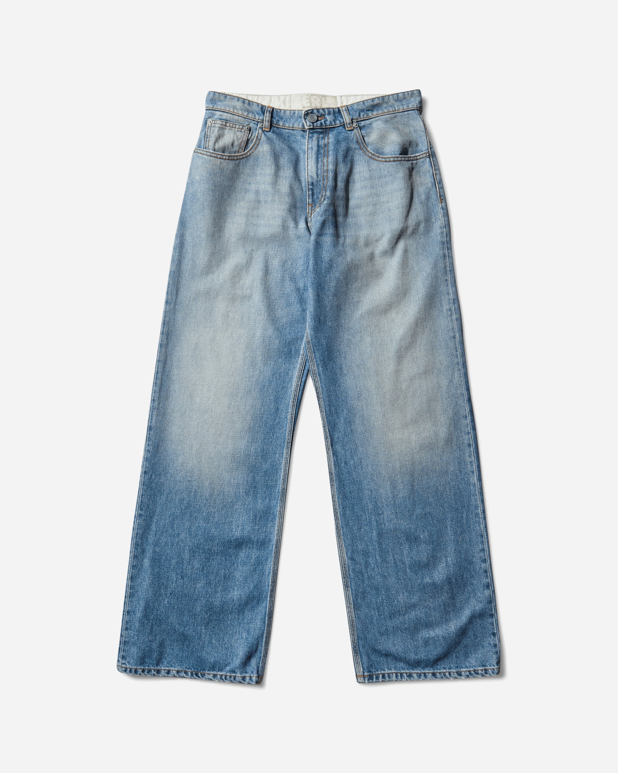 ERL Unisex Breakwater Wash Denim Jeans Woven Couleur 1 Pants Denim ERL11P003 1