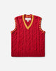 ERL Cable Knit Vest Knit RED Knitwears Gilets ERL13N013 1