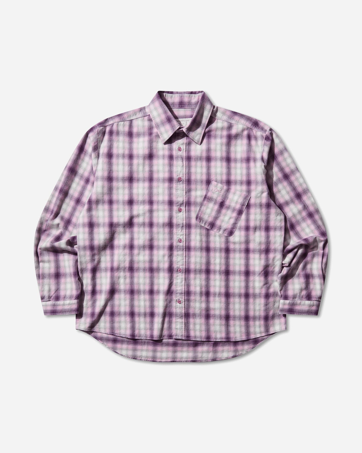 ERL Unisex Purple Plaid Overshirt Woven Couleur 1 Shirts Overshirt ERL11B003 1