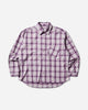 ERL Unisex Purple Plaid Overshirt Woven Couleur 1 Shirts Overshirt ERL11B003 1