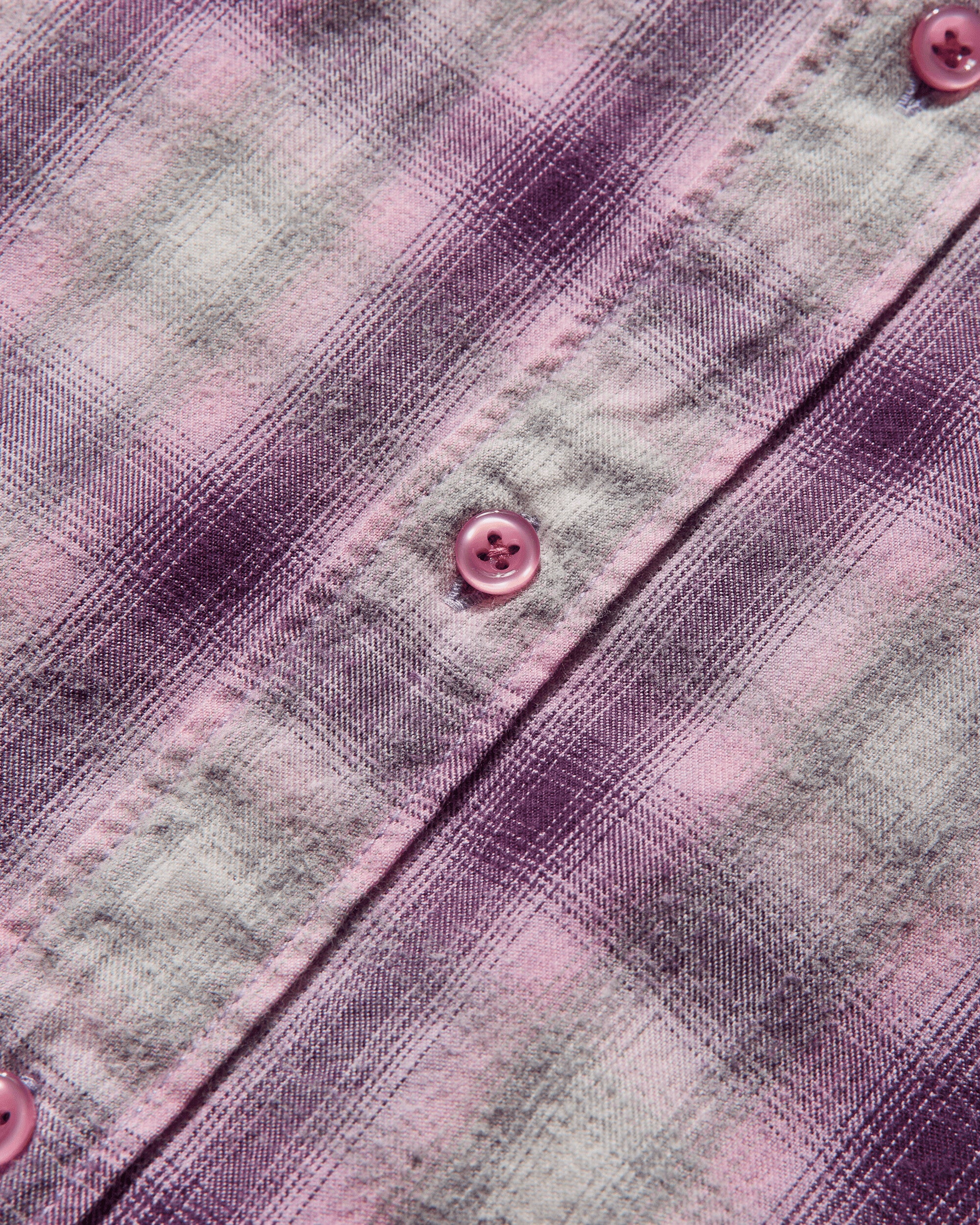 ERL Unisex Purple Plaid Overshirt Woven Couleur 1 Shirts Overshirt ERL11B003 1