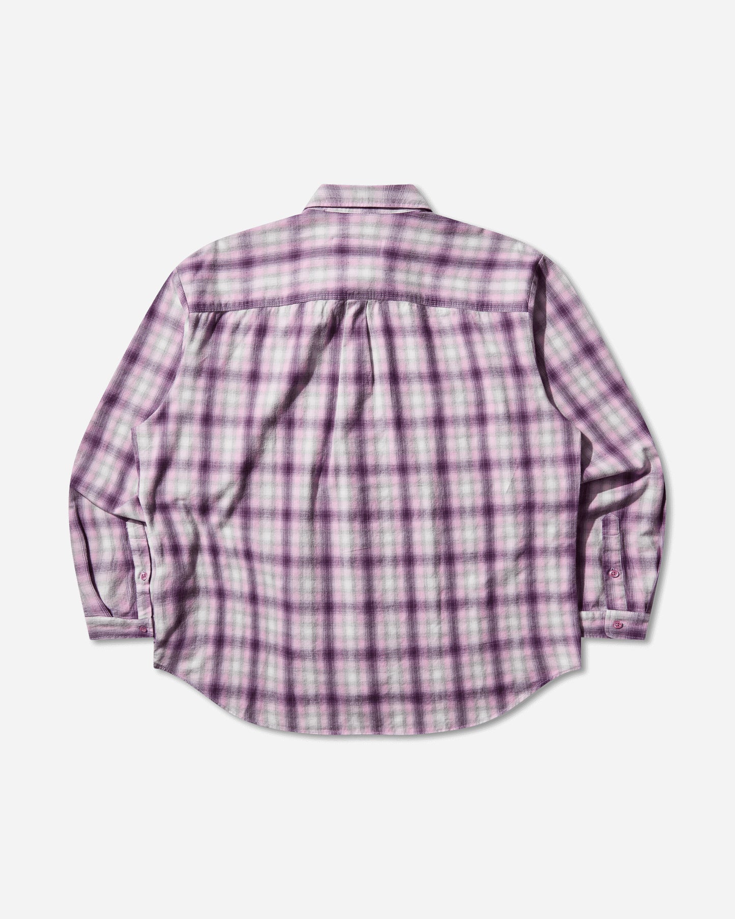 ERL Unisex Purple Plaid Overshirt Woven Couleur 1 Shirts Overshirt ERL11B003 1
