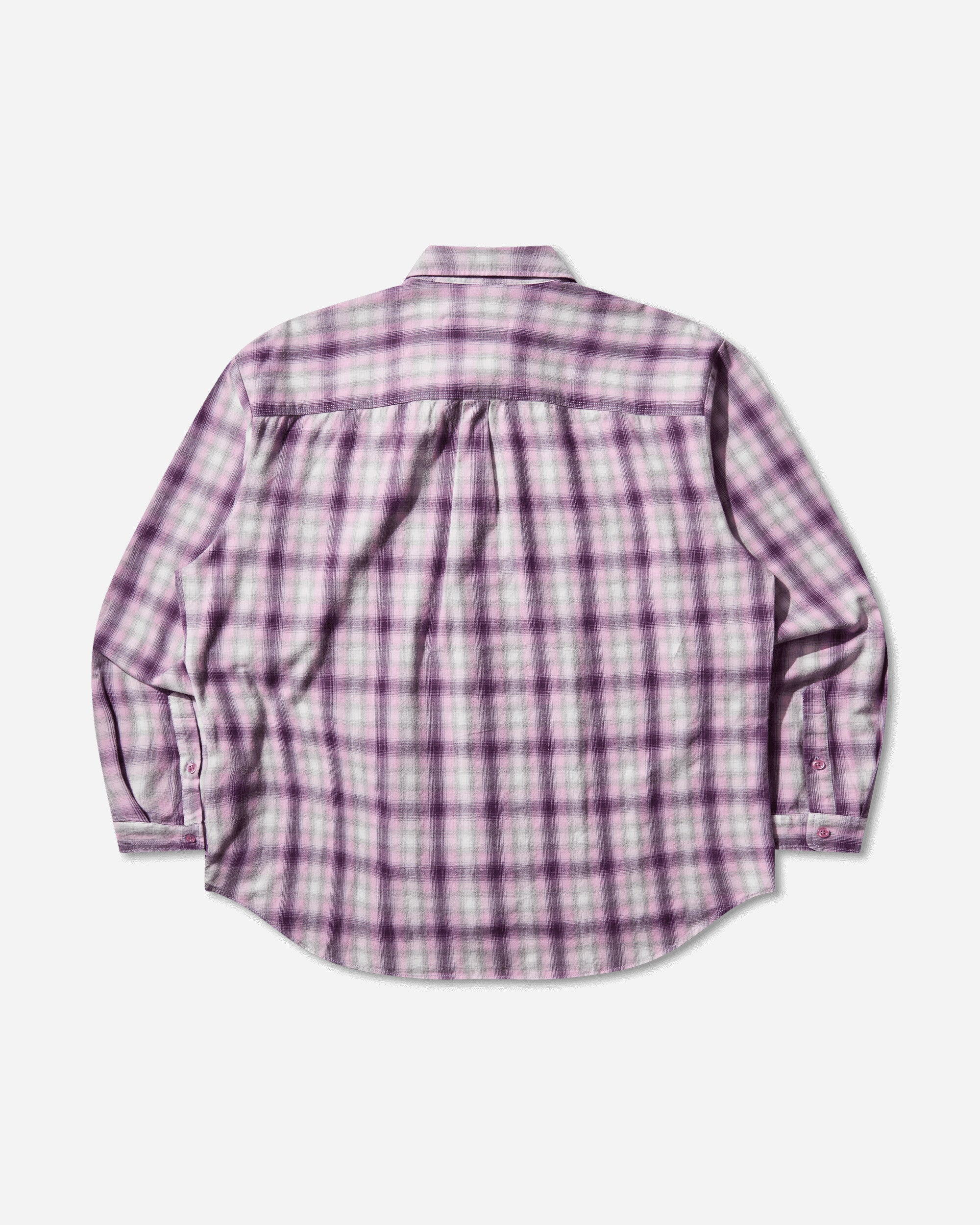 ERL Unisex Purple Plaid Overshirt Woven Couleur 1 Shirts Overshirt ERL11B003 1
