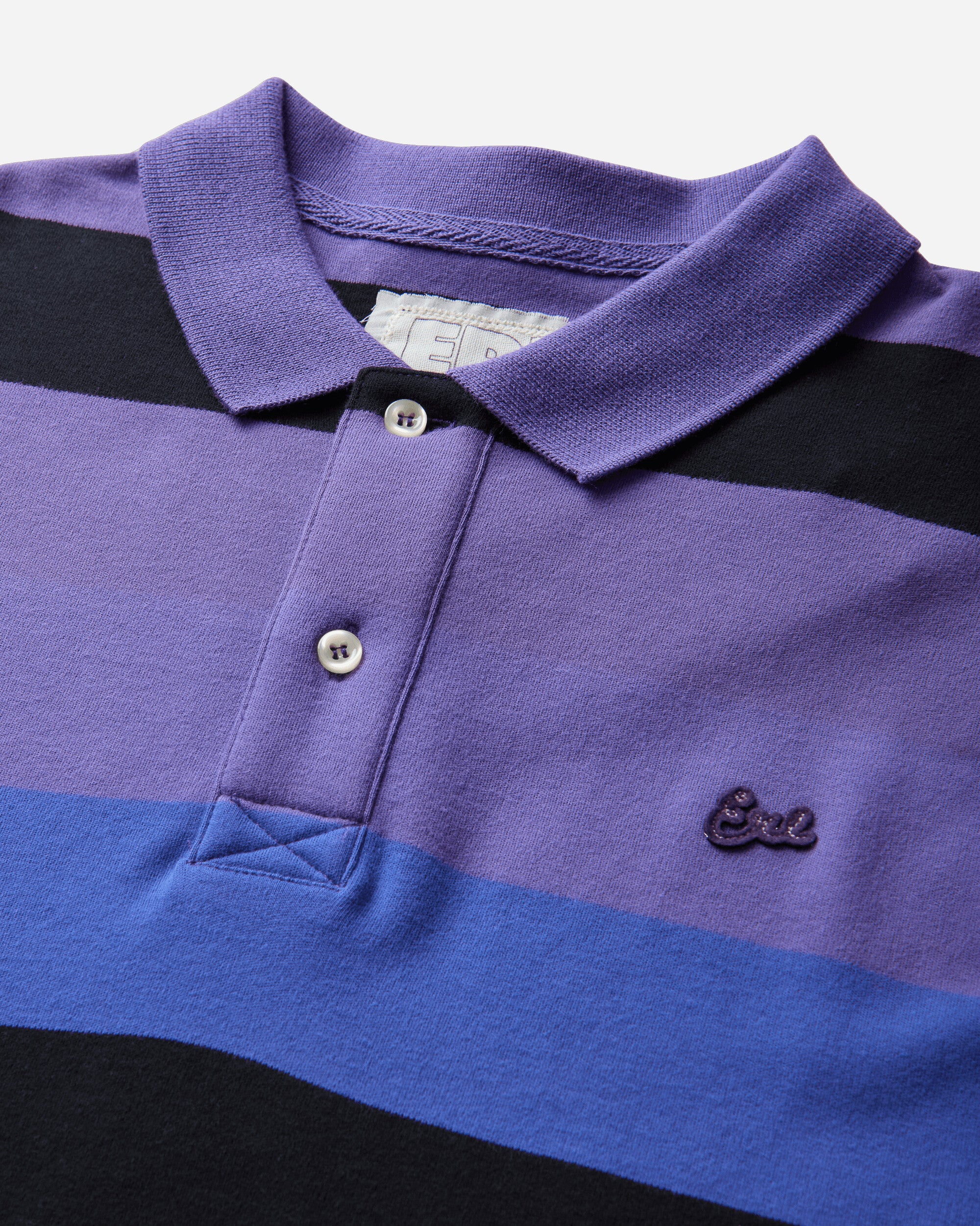 ERL Striped Rugby Longsleeve Knit PURPLE T-Shirts Polo ERL13T009 1