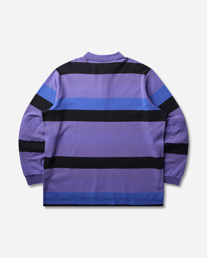 ERL Striped Rugby Longsleeve Knit PURPLE T-Shirts Polo ERL13T009 1