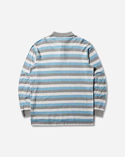 ERL Unisex Striped Long Sleeve Polo Knit Stripe  T-Shirts Polo ERL12T011 1