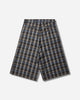 ERL Unisex Check Shorts Woven Grey Check Shorts Short ERL12P019 1