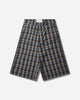 ERL Unisex Check Shorts Woven Grey Check Shorts Short ERL12P019 1