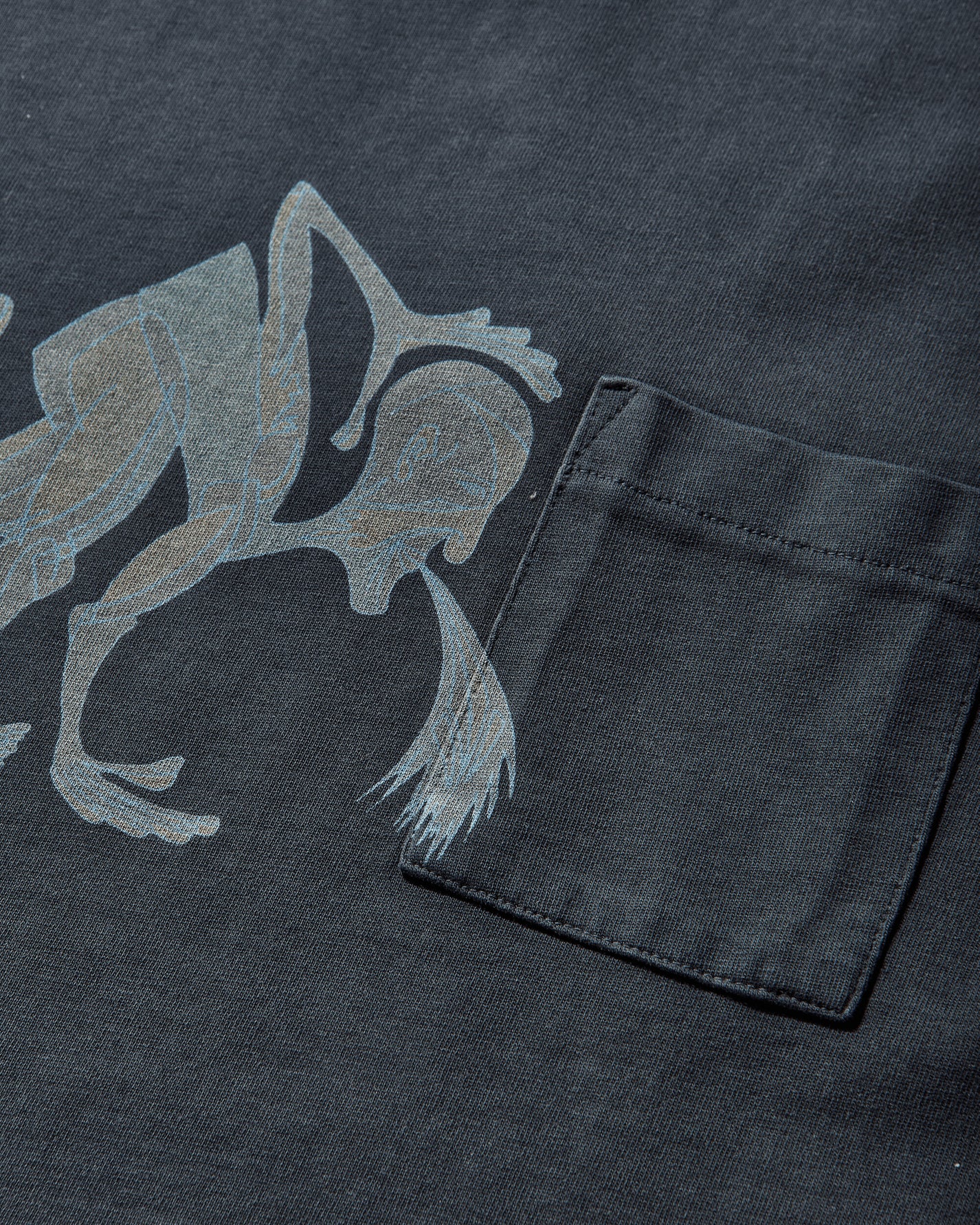 ERL Unisex Puke T-Shirt Knit Blue T-Shirts Shortsleeve ERL12T004 1