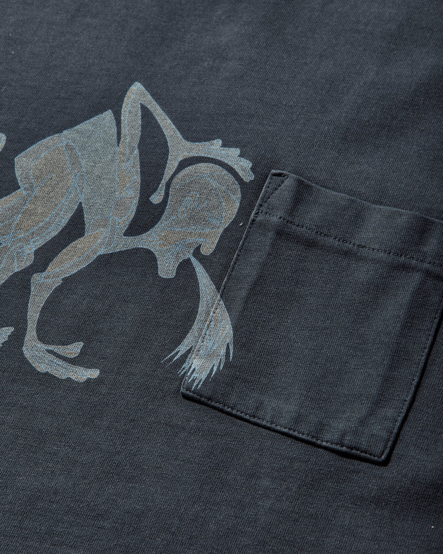 ERL Unisex Puke T-Shirt Knit Blue T-Shirts Shortsleeve ERL12T004 1