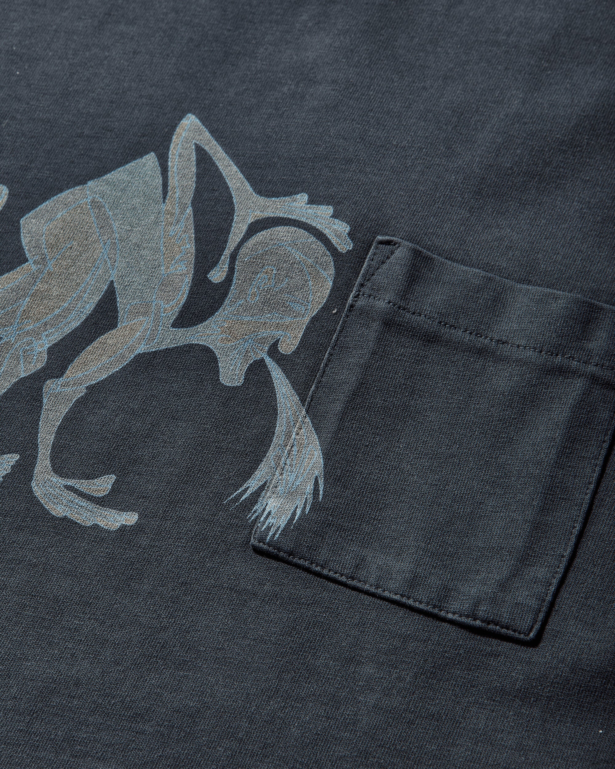 ERL Unisex Puke T-Shirt Knit Blue T-Shirts Shortsleeve ERL12T004 1