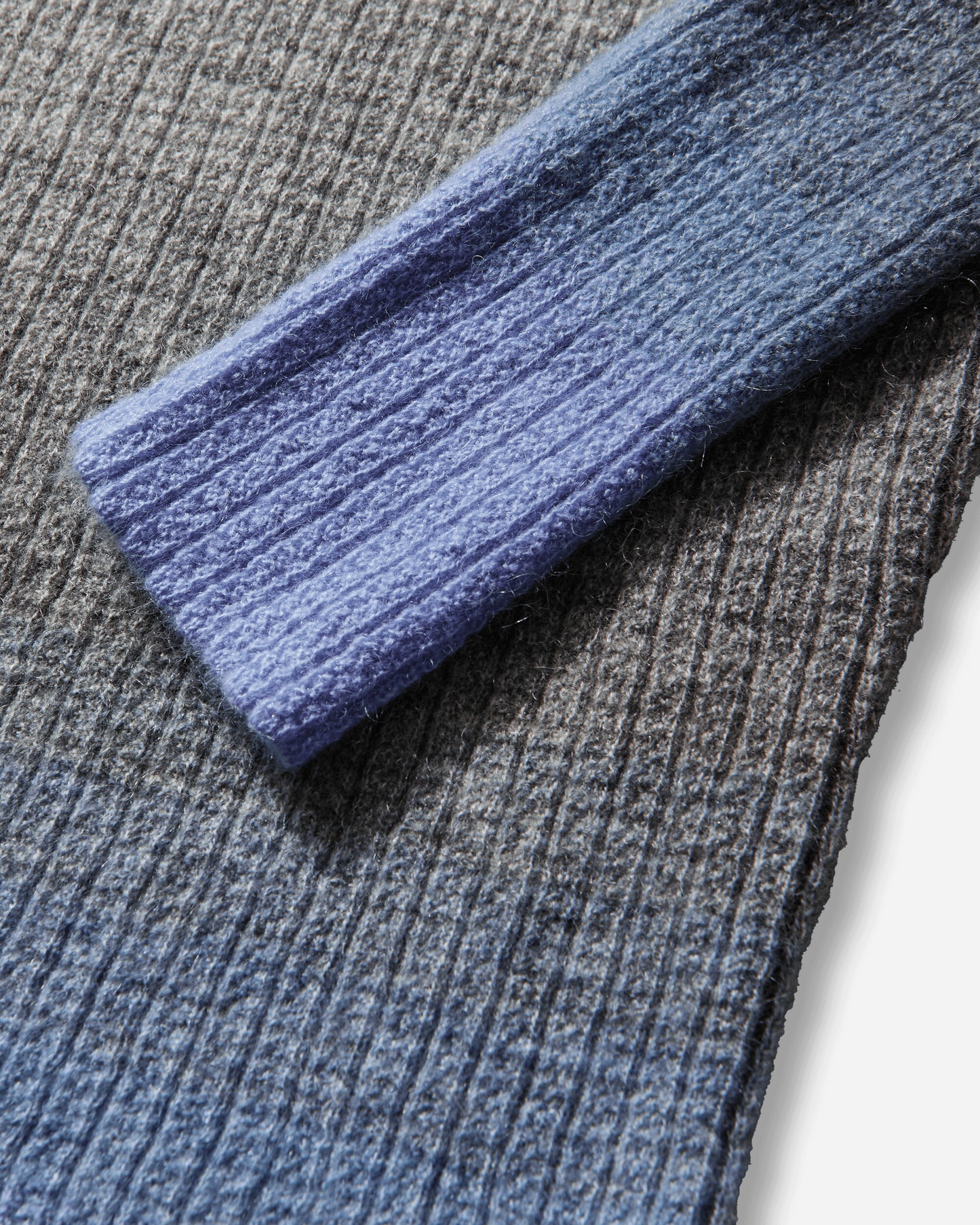 ERL Unisex Thin Gradient Polo Knit Grey Blue Knitwears Sweaters ERL12N015 1