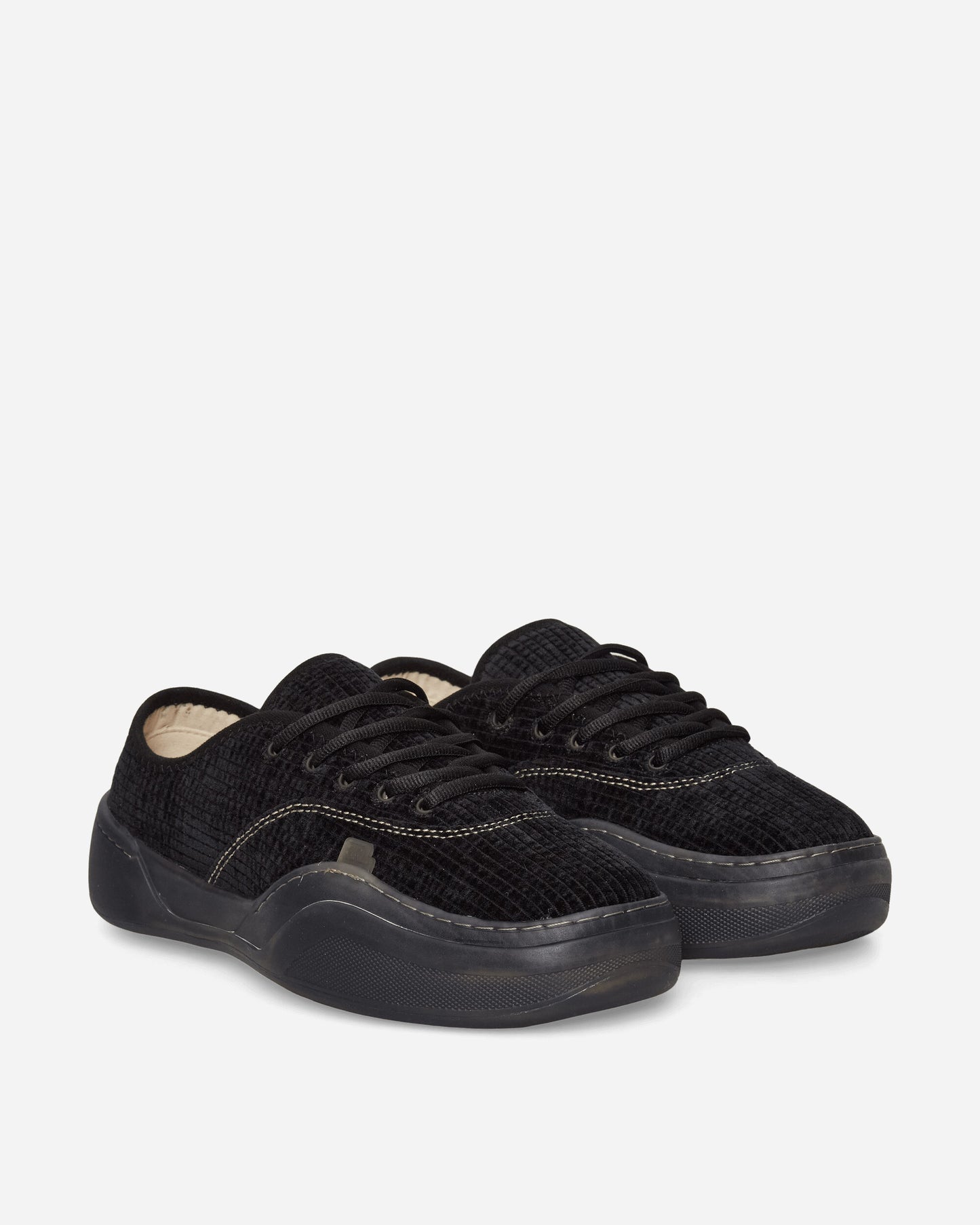 ERL Unisex Corduroy Coupe Sneakers Dark Black Sneakers Low ERL11SH06 1