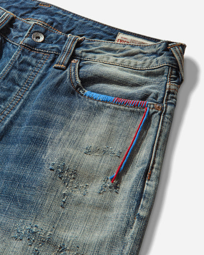 Evisu Ht, 7-Pocked Washed Jeans W/ Emb. Seagull Indigo Pants Denim 2EAHTM5JE1050 INDIGO