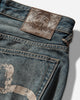Evisu Ej Washed Bondage Jeans Mid Tone Indigo Pants Denim 2ESEJM6JE6008 INDM