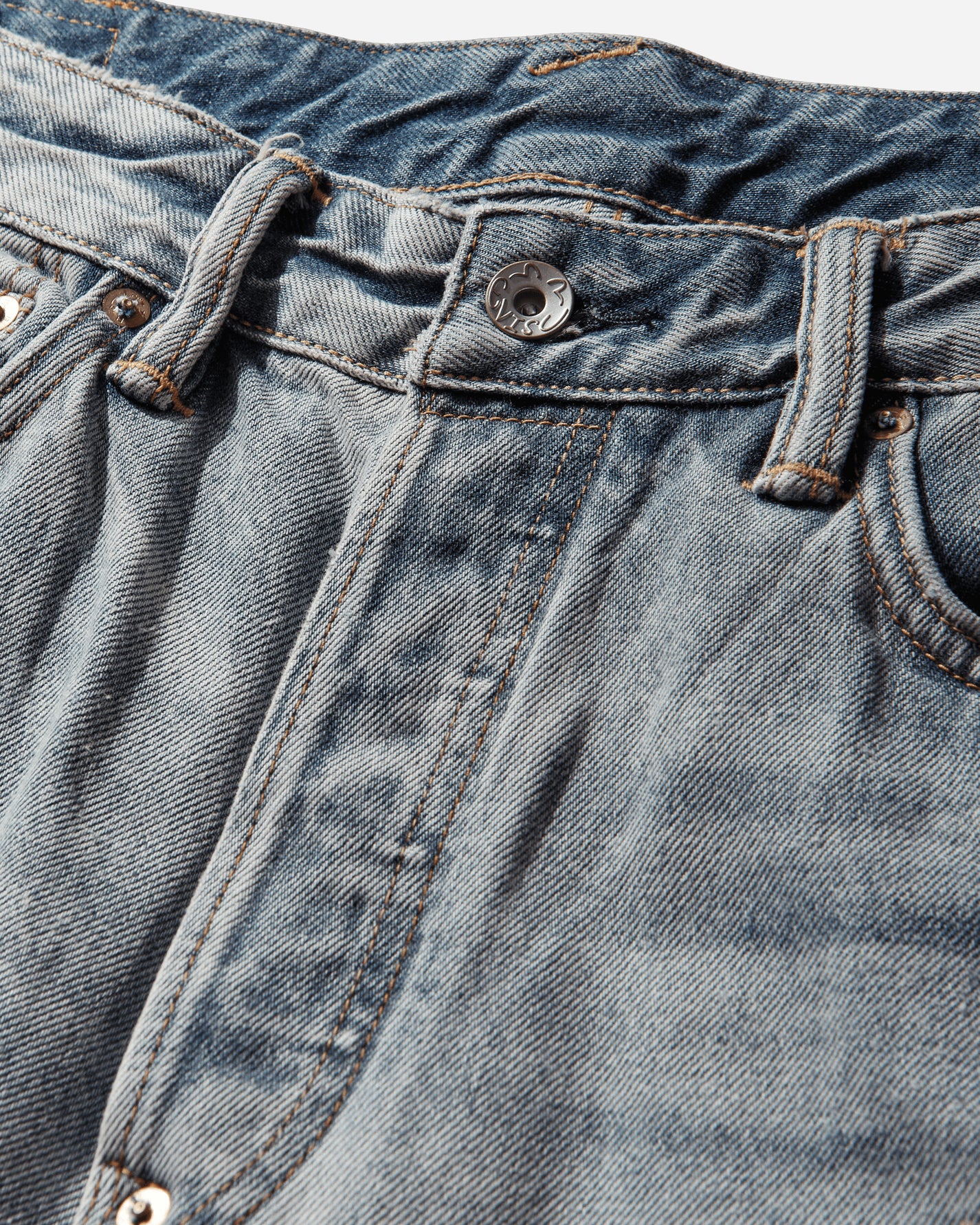 Evisu Ht Daicock Printed Jeans With Splash Light Tone Indigo Pants Denim 2ESHTM6JE1052 INDL