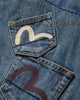 Evisu Ht Multi-Pocket Patched Daicock Jeans Mid Tone Indigo Pants Denim 2EAHTM6JE1016 INDM