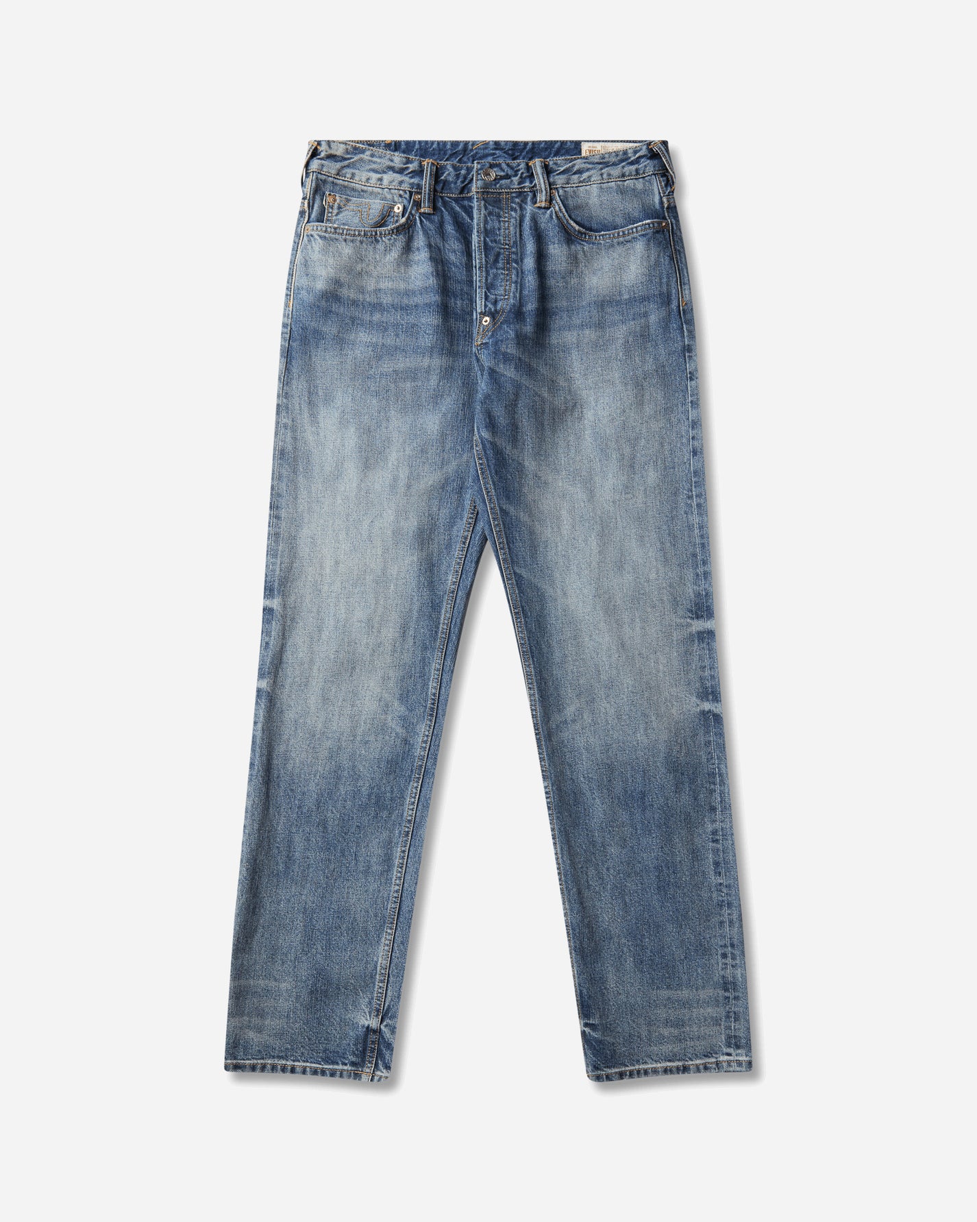 Evisu Ht Multi-Pocket Patched Daicock Jeans Mid Tone Indigo Pants Denim 2EAHTM6JE1016 INDM