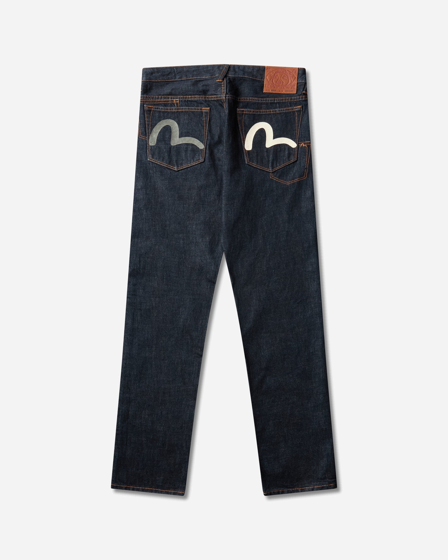 Evisu Ht Seagull Printed Pocket Selvedge Jeans Raw Indigo Pants Denim 2EAHTM6JE1001 INDX