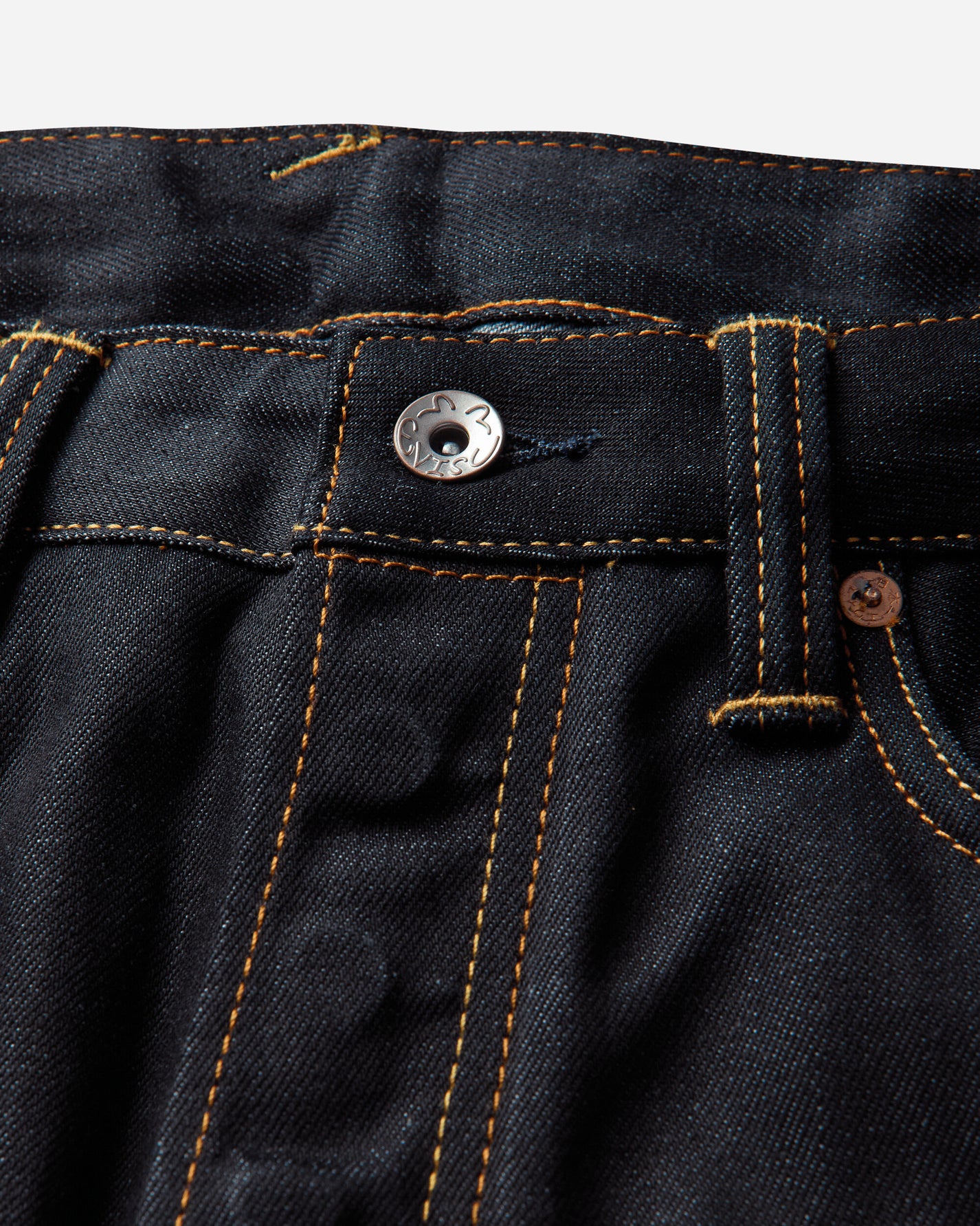 Evisu Ht White Seagull Printed Pocket Jeans Raw Indigo Pants Denim 2EAHTM5JE1233 INDX