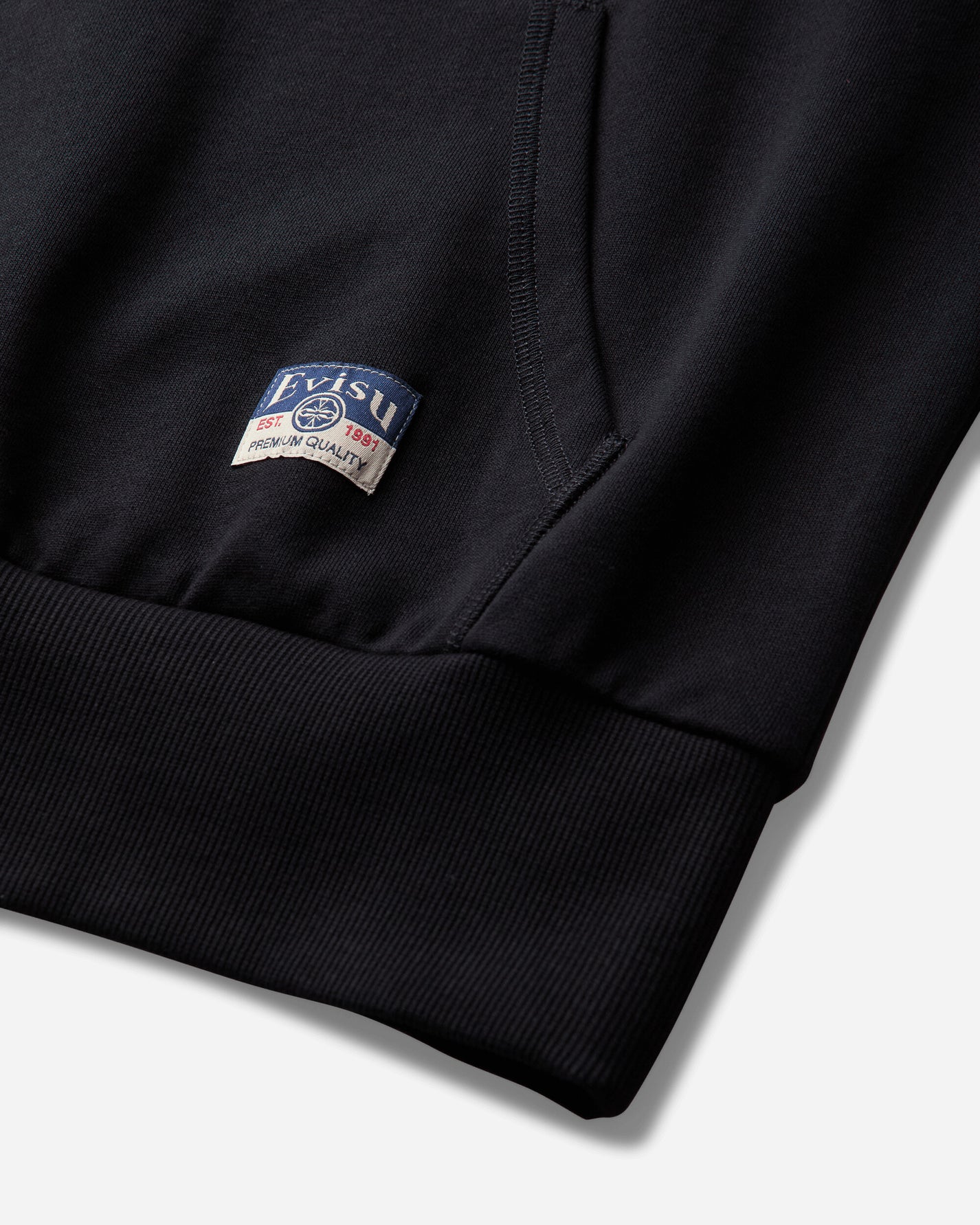 Evisu Ht Seaguall Printed Hoodie Black Sweatshirts Hoodies 2EAHTM5SW1252 BLKX