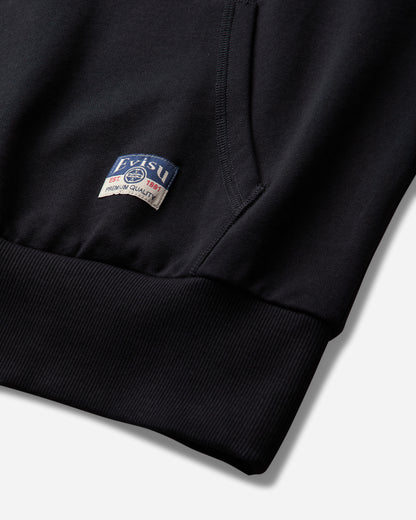 Evisu Ht Seaguall Printed Hoodie Black Sweatshirts Hoodies 2EAHTM5SW1252 BLKX
