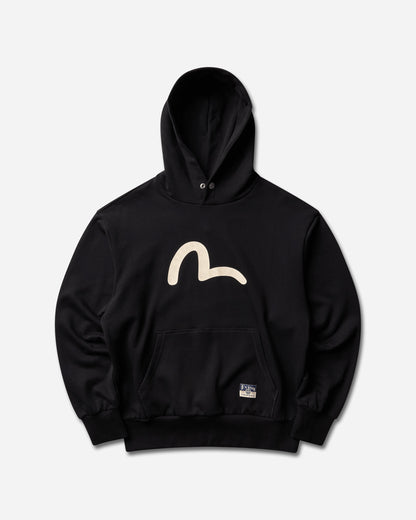 Evisu Ht Seaguall Printed Hoodie Black Sweatshirts Hoodies 2EAHTM5SW1252 BLKX