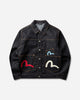 Evisu Ht Multi Pocket Denim Jacket Raw Indigo Coats and Jackets Jackets 2EAHTM5JK1235 INDX