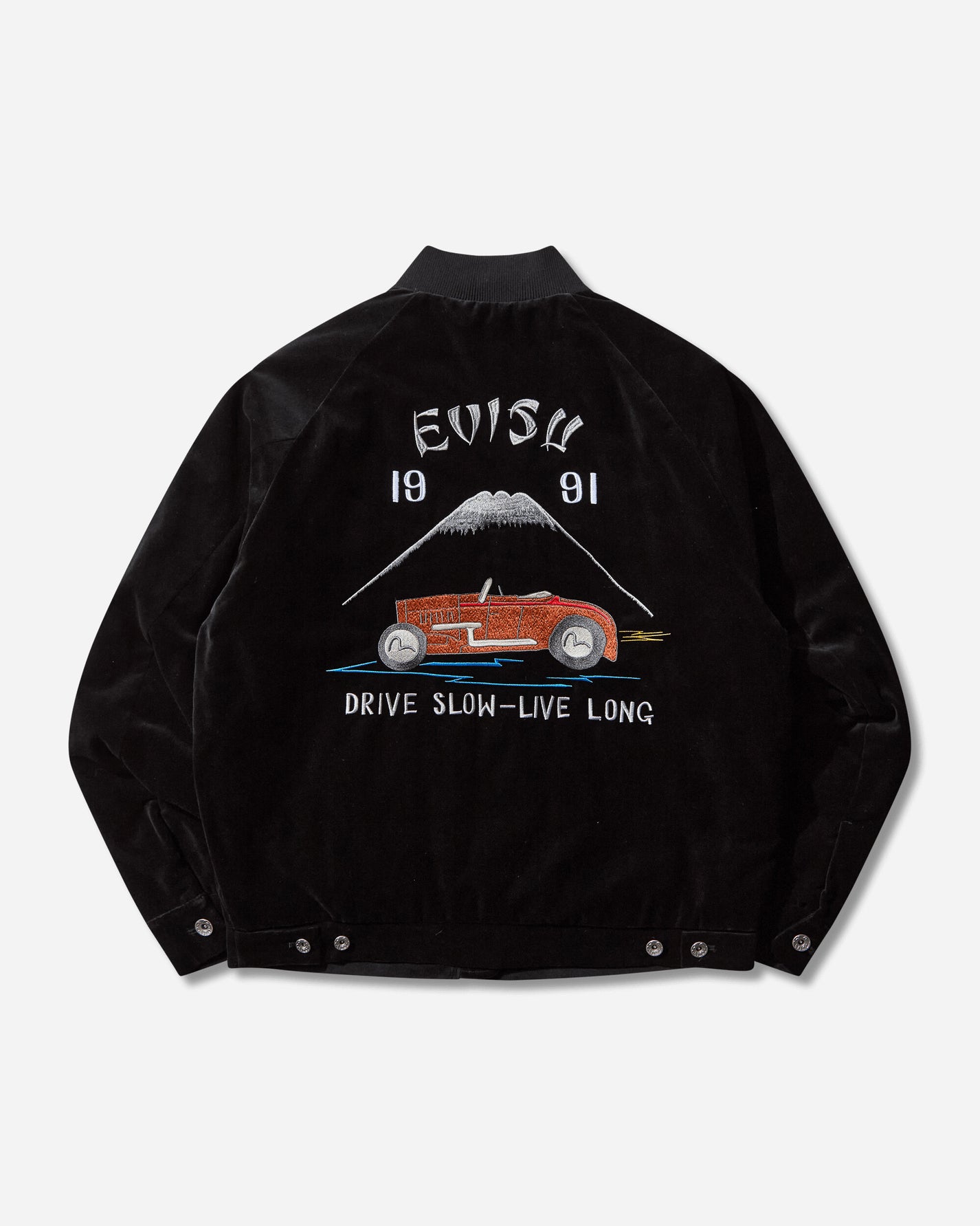 Evisu Vintage Padded Work Jacket Black Coats and Jackets Jackets 2EAEJM5JK6101 BLACK